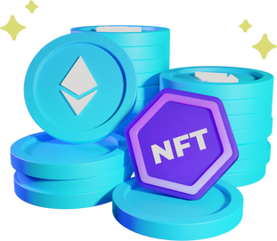 NFT Coin 3D Icon