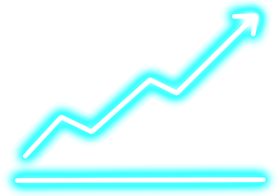 Blue neon statistic