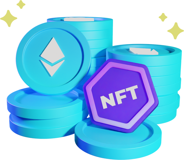 NFT Coin 3D Icon